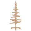 vidaXL Albero di Natale Decorativo in Legno 90 cm Legno Massello Pino