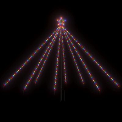 vidaXL Luci per Albero di Natale Interni Esterni 400 LED Colorati 2,5m