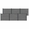vidaXL Pannello di Recinzione 6 pz 1020 x 146 cm WPC e Alluminio