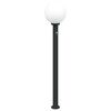 vidaXL Lampada a paletto con sensore 120 cm Nera IP44