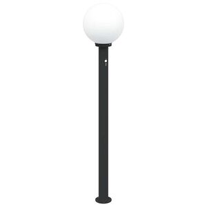 vidaXL Lampada a paletto con sensore 120 cm Nera IP44