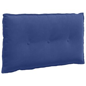 vidaXL Cuscino per Schiena Blu Polizia 80 x 50 cm Tessuto in Cords
