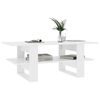 vidaXL Tavolino da Salotto Bianco 110x55x42 cm in Legno Multistrato