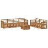 vidaXL Set divani 8 pz Legno di Acacia Massello