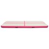 vidaXL Tappetino Ginnastica Gonfiabile con Pompa 500x100x15cm PVC Rosa