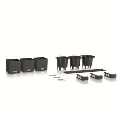 LECHUZA Fioriere 3 pz Green Wall Home Kit Ardesia