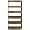 vidaXL Libreria/Divisorio Rovere Fumo 80x30x166 cm in Truciolato