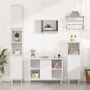 vidaXL Mobile Lavabo Bianco Lucido 80x33x60 cm in Legno Multistrato