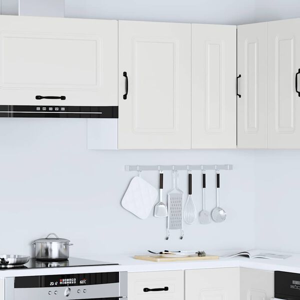 vidaXL Pensile da Cucina Kalmar Bianco in Legno Multistrato