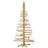 vidaXL Albero di Natale in legno Marrone 210 cm Legno di pino massello