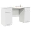 vidaXL Scrivania con porta Bianco 140 x 49 x 76 cm Legno multistrato