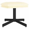 vidaXL Poggiapiedi Crema 60x60x36 cm in Similpelle