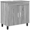 vidaXL Mobiletto da bagno Sonoma grigio 60 x 35 x 60 cm