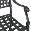 vidaXL Set di Tavolo da Giardino 3 pcs Nero Alluminio pressofuso