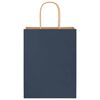 vidaXL Sacchetti di Carta 50 pz con Manici Blu 21x11x28 cm