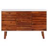vidaXL Credenza 110x35x70 cm in Legno Massello di Acacia e MDF