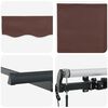 vidaXL Tenda Retrattile Marrone 250 x 200 cm Tessuto