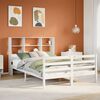 vidaXL Letto Libreria senza Materasso Bianco 140x190 cm Legno di Pino