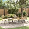 vidaXL Set da Pranzo per Giardino 7 pcs Marrone polyrattan
