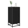 vidaXL Credenza Rovere nero 35 x 35.5 x 76 cm Legno multistrato