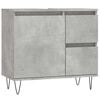 vidaXL Armadietto da Bagno Grigio Cemento 65x33x60cm Legno Multistrato