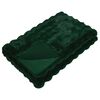 vidaXL Coperta in Pelliccia di Coniglio Finta Verde Scuro 150 x 220 cm