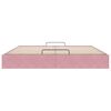 vidaXL Struttura Letto Pouf senza Materasso Rosa 200x200 cm in Velluto