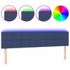vidaXL Testiera a LED Blu 160x5x78/88 cm in Tessuto