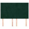 vidaXL Testiera Verde Scuro 144x5x118/128 cm Velluto