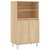 vidaXL Credenza Rovere Sonoma 60x36x110 cm in Legno Multistrato