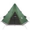 vidaXL Tenda da Campeggio Tipi per 4 Persone Verde Impermeabile