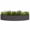 vidaXL Vaso da giardino Nero 120 x 120 x 20 cm