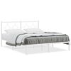 vidaXL Giroletto con Testiera Metallo Bianco 150x200 cm