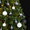 vidaXL Albero Natale Artificiale Incernierato 300 LED e Palline 270 cm
