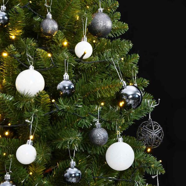 vidaXL Albero Natale Artificiale Incernierato 300 LED e Palline 270 cm