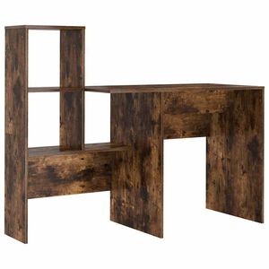 vidaXL Scrivania Rovere fum&eacute; Legno ingegnerizzato