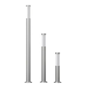 vidaXL Lampioni da Giardino 3 pz Impermeabili in Acciaio Inox