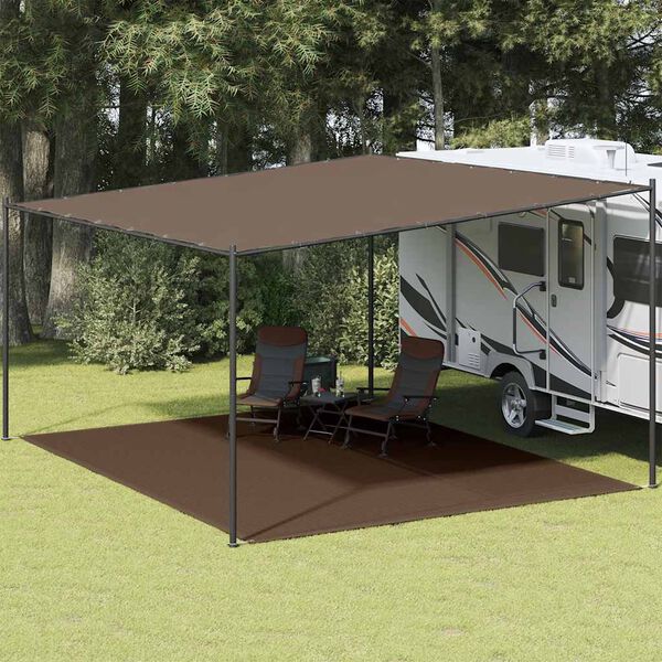 vidaXL Tappeto da Tenda 400x500 cm Marrone