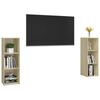 vidaXL Mobili TV 2 pz Rovere Sonoma 107x35x37 cm in Legno Multistrato