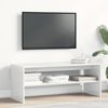 vidaXL Mobile Porta TV Bianco Lucido 100x40x40 cm in Legno Multistrato