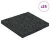 vidaXL Pad per patio in granuli di gomma Nero 9 x 9 x 0,6 cm Gomma