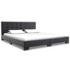 vidaXL Struttura letto senza materasso in similpelle nera 200x160 cm