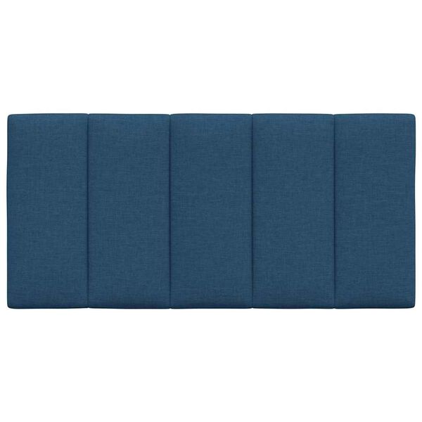 vidaXL Cuscino Testiera Hanko Blu 100 cm in Tessuto