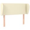 vidaXL Testiera ad Orecchio Crema 103x23x78/88 cm in Similpelle
