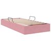 vidaXL Letto con Contenitore Rosa 90 x 190 cm Velluto