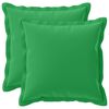 vidaXL Federa 2 pz HOUTEN Verde 30 x 30 cm Poliestere