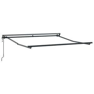 vidaXL Struttura della tenda Regolabile Antracite 3 x 2,5 m Acciaio