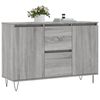 vidaXL Credenza Grigio Sonoma 101,5x35x70 cm in Legno Multistrato