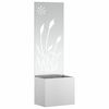 vidaXL Schermo per privacy in giardino Traforo Argento 50 x 140 cm