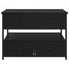 vidaXL Tavolino da salotto con cassetto Rovere Nero 70 x 50 x 54.5 cm